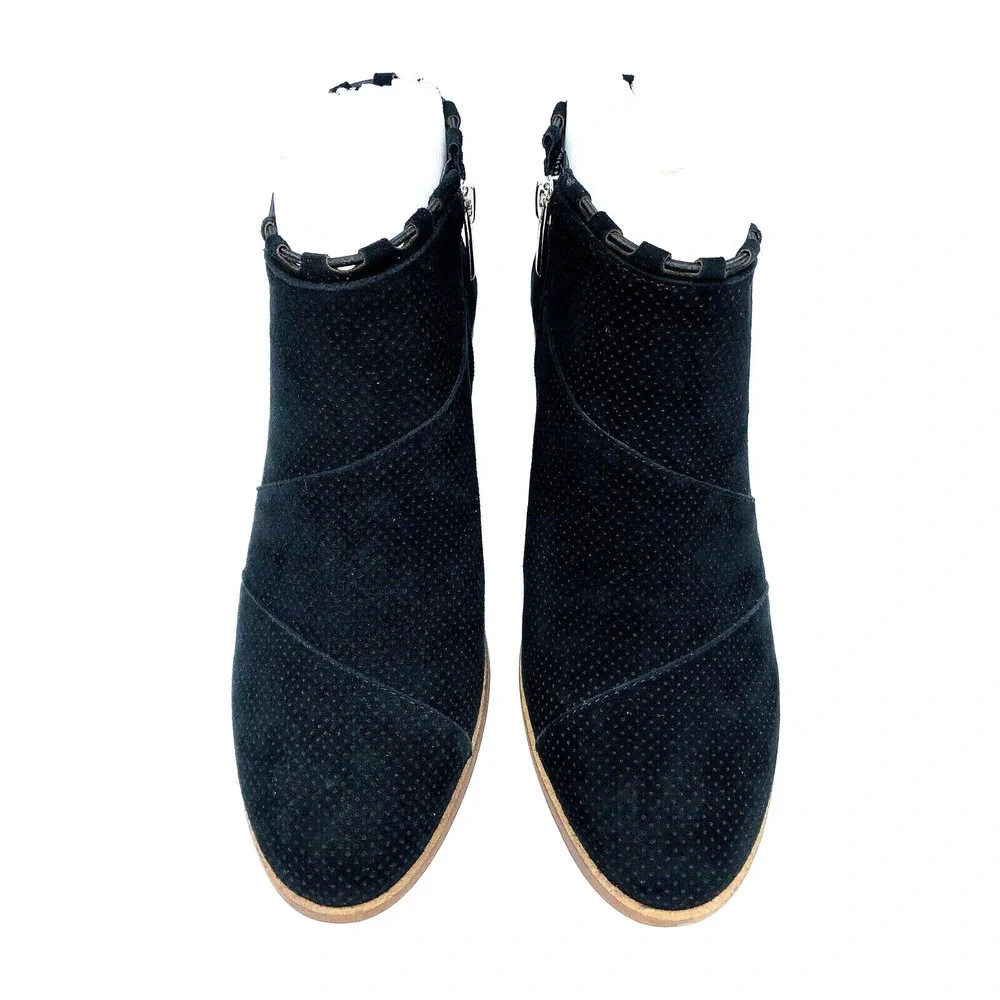 Vince Camuto Pandormia Exposed Ankle Boots- Black Suede, US 9.5M - Picture 3 of 9